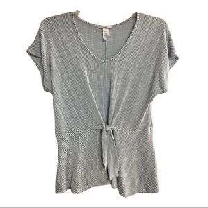 ACEMI, Blue & White stripe top.XS